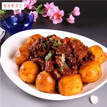 养生菜适合平和体质土豆排骨——净菜配菜